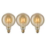 Paulmann 5071 1879 Bundle LED Globe E27 230V 3x170lm 3x2,7W 1700K Gold 