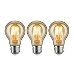 Paulmann 5074 Vintage Edition Bundle LED Birne E27 230V 3x680lm 3x6,5W 2500K Gold 