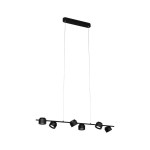 Paulmann 797.73 LED Pendelleuchte 3-Step-Dim Puric Pane 2700K 6x350lm 6x4,5W Schwarz dimmbar 