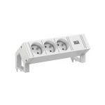 Bachmann 902.3101 Steckdosenleiste DESK2 white 3xUTE 