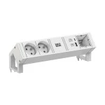 Bachmann 902.3102 Steckdosenleiste DESK2 white 2xUTE 