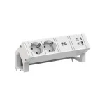 Bachmann 902.3201 Steckdosenleiste DESK2 white 2xCEE7/3 