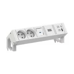 Bachmann 902.3209 Steckdosenleiste DESK 2 white 