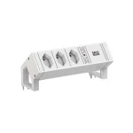 Bachmann 902.3222 Steckdosenleiste DESK 2 white 