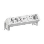 Bachmann 902.3223 Steckdosenleiste DESK2 white 2xCH 