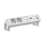 Bachmann 902.3226 Steckdosenleiste DESK2 white 2xP40 