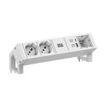 Bachmann 902.3228 Steckdosenleiste DESK2 white 2xP40 