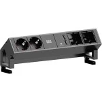 Bachmann 902.429 Steckdoseneinheit Desk2 2x Schutzkontakt USBCharger 