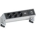 Bachmann 902.501 Steckdoseneinheit 3x Schutzkontakt 1xCAT61xUSB 