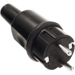 Bachmann 913.173 Vollgummistecker schwarz montierbar 