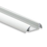 Dotlux 3971 Alu-Aufbau-Profil Typ DXA17 2 Meter ultraflach Flügel für LED-Streifen bis 11mm 