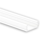 Dotlux 3987 Alu-Aufbau-Profil Typ DXA1 2 Meter pulverbeschichtet weiß RAL 9010 für LED-Streifen bis 12mm 