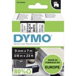 Dymo 40913 D1 Schriftband 9mm/7m schwarz auf weiß 