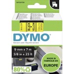 Dymo 40918 D1 Schriftband 9mm/7m schwarz auf gelb 