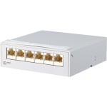 Metz Connect 130862-06-E AP-Verteiler 6Port 6xRJ45 lichtgrau Cat.5e 