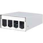 Metz Connect 130861-0402-E AP-Gehäuse leer E-DATmodul 4er reinweiß 