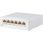 Metz Connect 130862-21-E AP-Verteiler 6Port C6 6xRJ45 reinweiß 