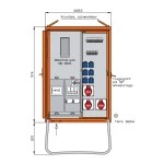 Walther WAV0131R1 Anschlussverteilerschrank 44kVA mit Zählerplatz 