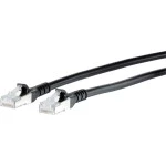 Metz Connect 1308455000-E Patchkabel S/FTP schwarz 5,0m Cat.6A 