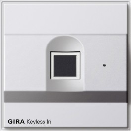 Gira 261766 TX_44 Keyless In Fingerprint-Leseeinheit Reinweiß 