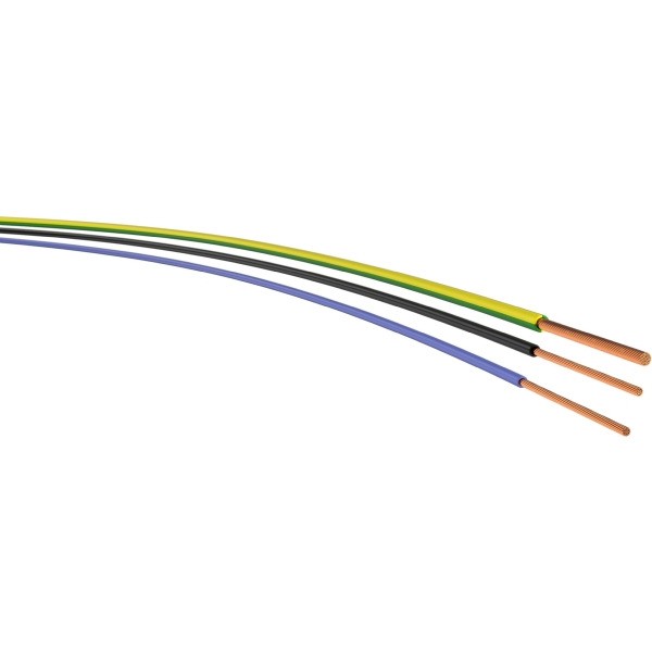 Einzelader grün-gelb 4 qmm flexibel H07V-K Kabel Leitung Ader Preis pro Meter 