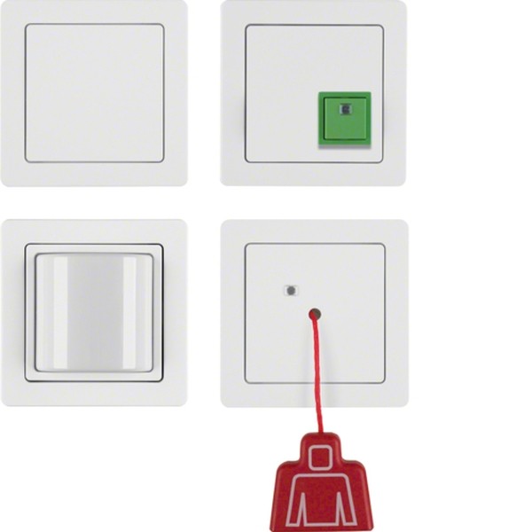 Berker 52006089 Q 1 Notruf Set Mit Rahmen Polarweiss Samt Kaufen Elektro Wandelt