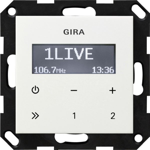 Gira 228403 System 55 UnterputzRadio RDS Reinweiß