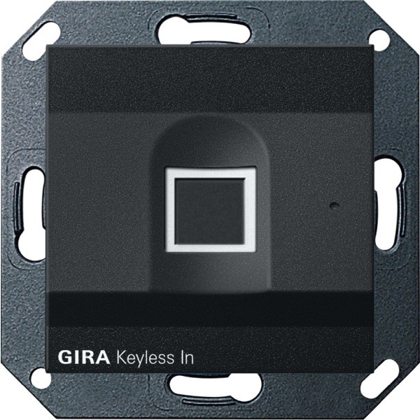Gira 2617005 System 55 Keyless In Fingerprint-Leseeinheit Schwarz matt 