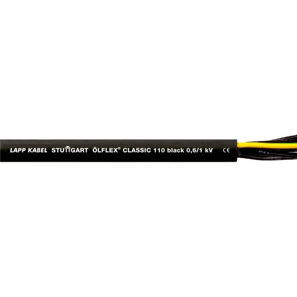 Lapp Kabel 1120232 Ölflex Classic 110 Black 0,6/1kV 2x0,75 Meterware ...