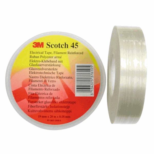 3M Scotch 45 Polyesterband 19mm transparent 20 Meter