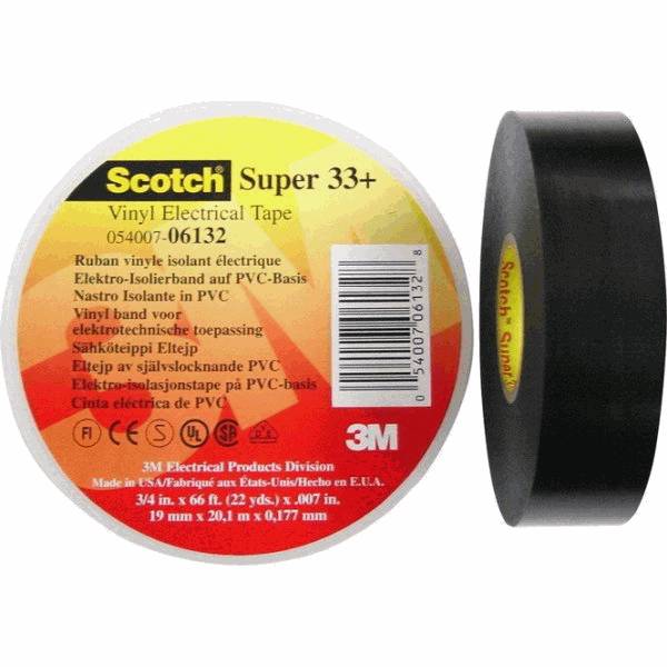 3M Isolierband Scotch Super 33+ 19mm schwarz 6 Meter