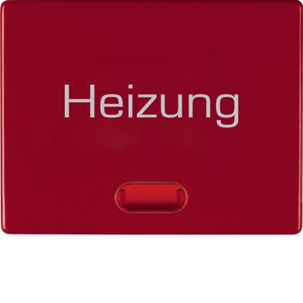 Berker 14880062 Wippe mit roter Linse und Aufdruck 'Heizung' Arsys rot glänzend