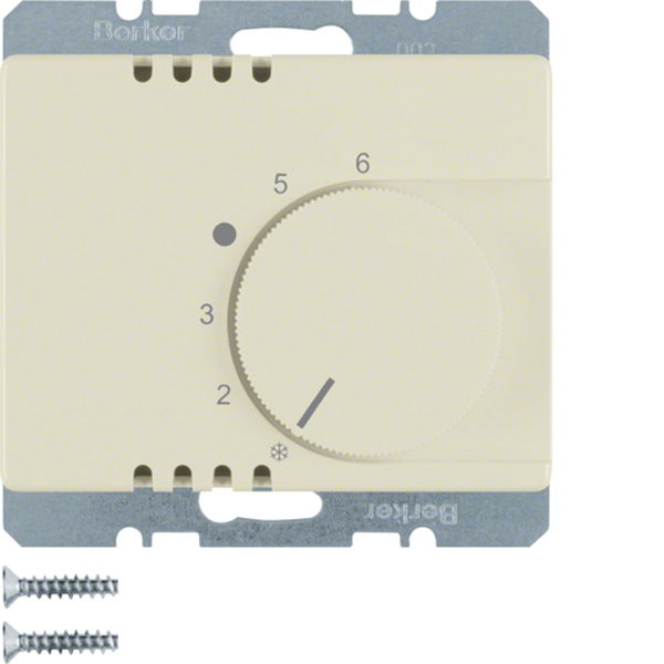 Berker 20260002 Temperaturregler mit Wechsler und Zentralstück Arsys cremeweiß glänzend