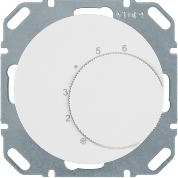 Berker 20262089 Temperaturregler mit Wechsler und Zentralstück R.1/R.3 polarweiß glänzend