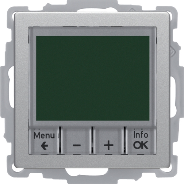 Berker 20446084 Temperaturregler Schließer mit Zentralstück zeitgesteuert Q.1/Q.3/Q.7/Q.9 alu samt lackiert