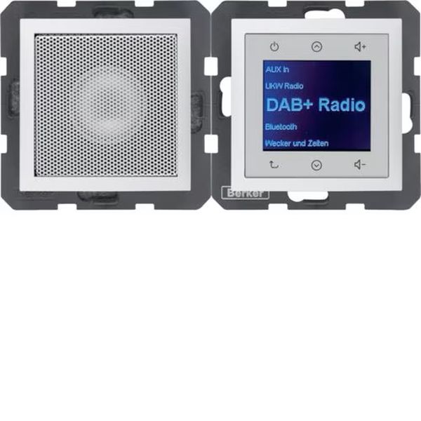 Berker 29809909 Radio Touch mit Lautsprecher DAB+ S.1/B.3/B.7 polarweiß matt