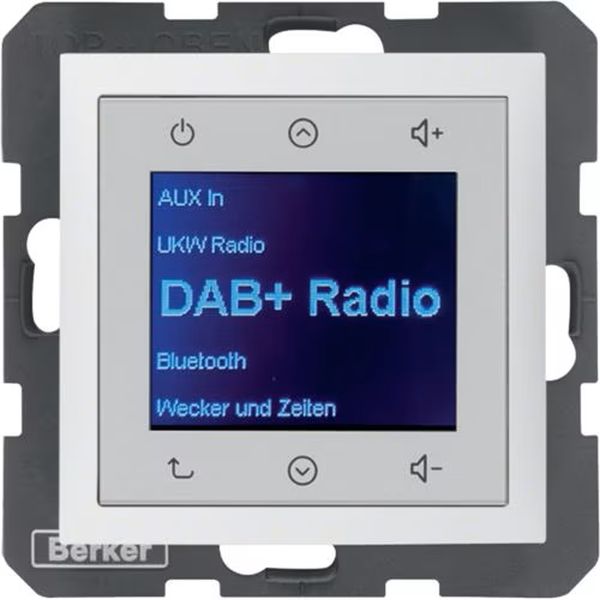 Berker 29849909 Radio Touch UP DAB+ S.1/B.3/B.7 polarweiß matt