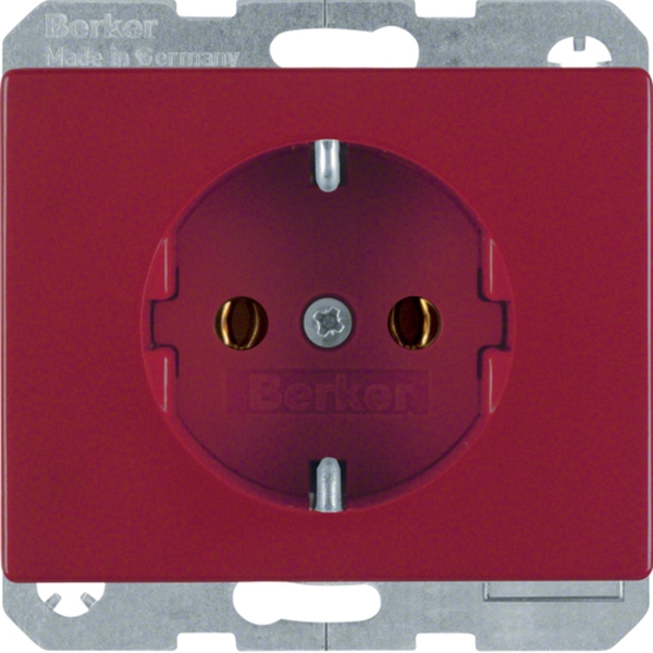 Berker 47150062 Schuko-Steckdose Arsys rot glänzend