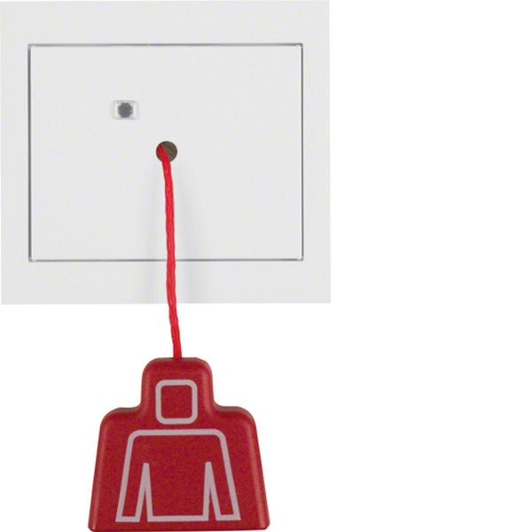 Berker 52027009 Zugtaster mit Rahmen K.1 polarweiß glänzend