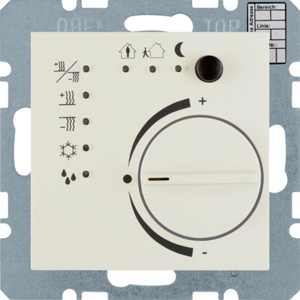 Berker 75441152 Temperaturregler mit Tasterschnittstelle S.1 cremeweiß glänzend