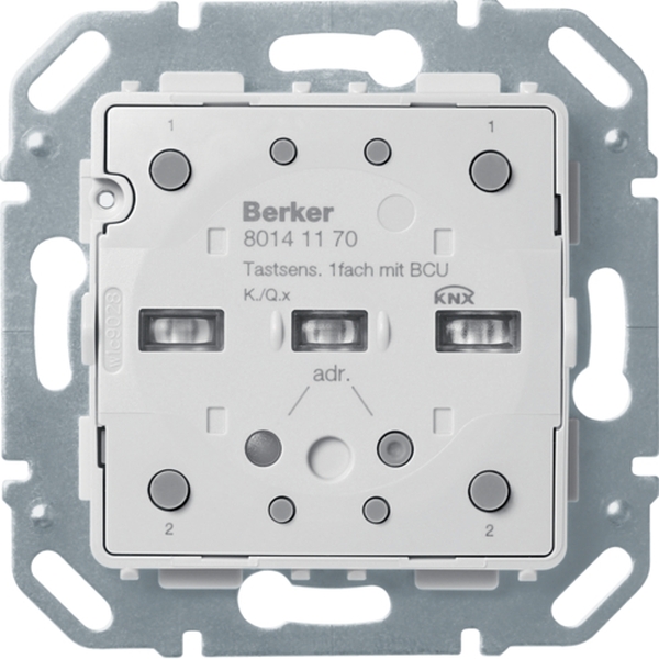 Berker 80141170 Tastsensor-Modul 1-fach mit integriertem Busankoppler KNX Q.1/Q.3/Q.7/Q.9/K.x