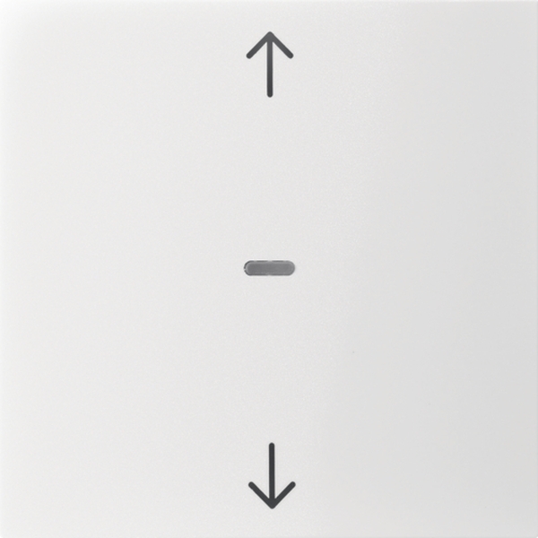 Berker 80961289 Abdeckung für Tastsensor-Modul 1-fach mit Pfeil-Symbol S.1/B.3/B.7 polarweiß