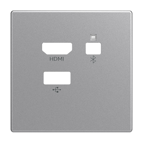 Busch-Jaeger 8256-83 Zentralscheibe Media Connector alusilber 2CKA008200A0225