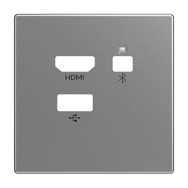 Busch-Jaeger 8256-866 Zentralscheibe Media Connector edelstahl 2CKA008200A0231