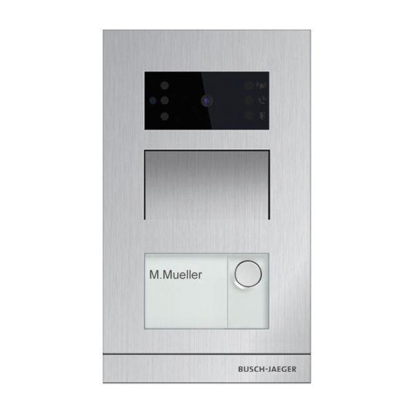 Busch-Jaeger H81363P1-A-03 Mini-Außenstation Busch-Welcome® IP Unterputz eine Klingeltaste 2TMA130010A0009