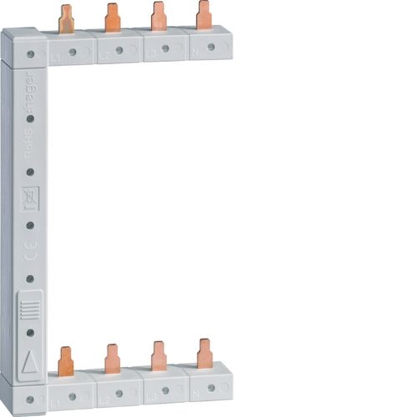 Hager KCF663S Phasenschiene senkrecht 63A links/rechts symit L1L2L3N zu L1L2L3N 125mm 2-reihi