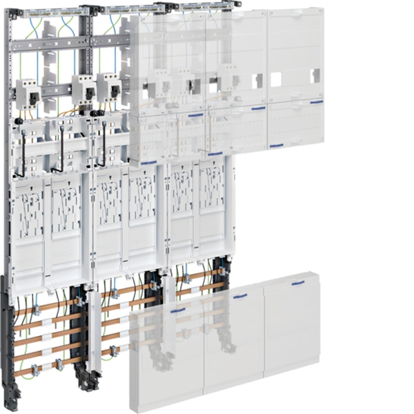 Hager ZL3EH26 Komplettfeld universZ 1050mm 6 Zählerplätze 3-feldig DSS Ausführung OVAG