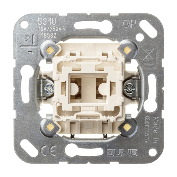 Jung 531UGO Taster 1-polig Schließer 10A 250V