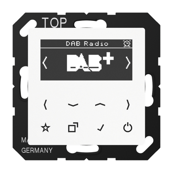 Jung DABAWW Smart Radio DAB+ Serie AS/A alpinweiß