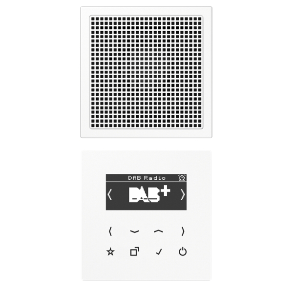 Jung DABLS1WW Smart Radio DAB+ Set Mono Serie LS alpinweiß